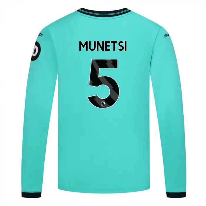 Wolverhampton Wanderers Store | Shop Official 2025-26 Wolves Away Shirt – Junior – LS MUNETSI 5 Wolves Gear